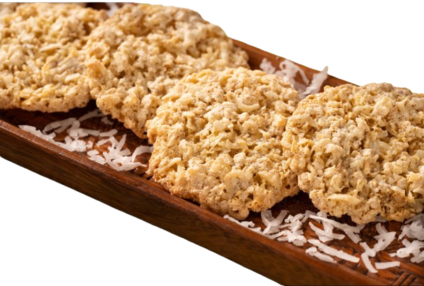 Coconut Crunchy Crisps Cookies