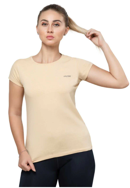 Women Beige Regular Fit Solid Top ( 8903140632808)