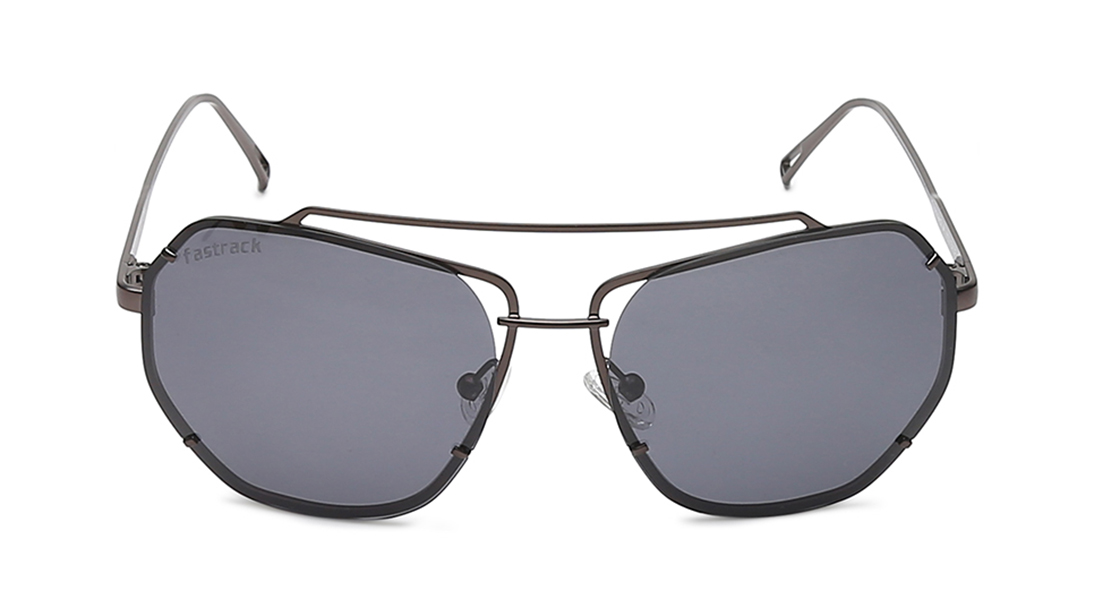 FASTRACK Black Pilot Sunglasses for Men and Women M221BK2P