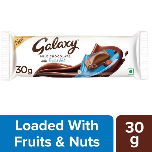 Galaxy Silky Smooth Milk Chocolate With Fruit & Nut, 30 g