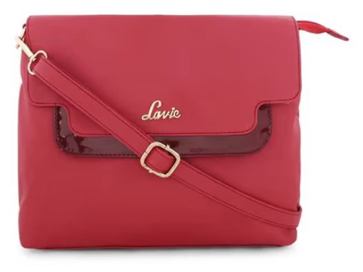 Lavie Red TUFO CSB COLOR BLK FLAP Sling Bag