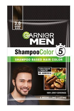 Garnier Men Shampoo Hair Color Shade 3.0 Brown Black