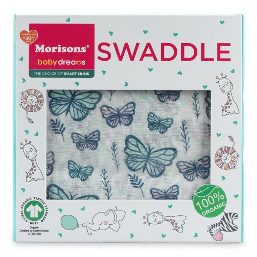 J L Morison Swaddle - Butterfly