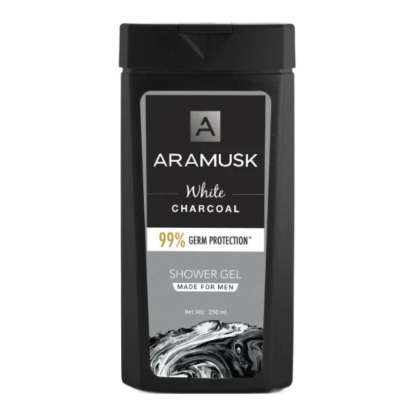 Aramusk White Charcoal Shower Gel