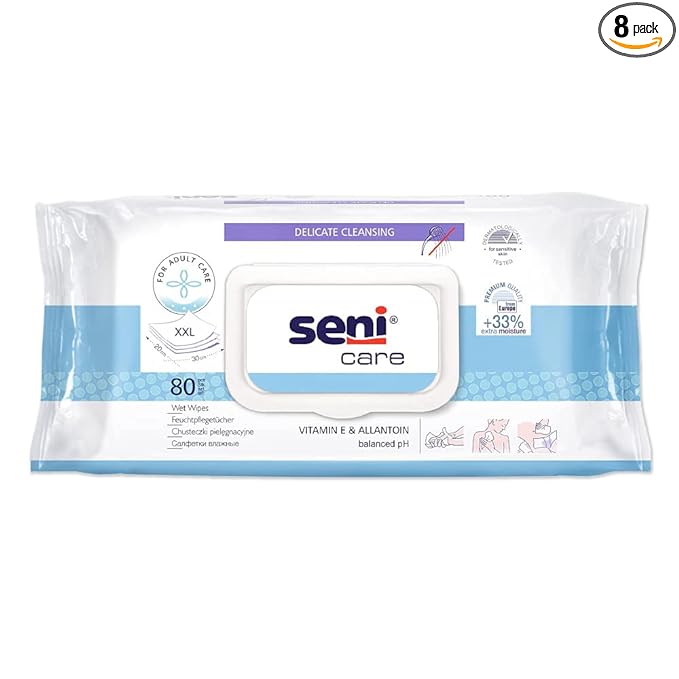 Adult Wet Wipes - Seni Care Wet Wipes, XXL (20X30 cm),