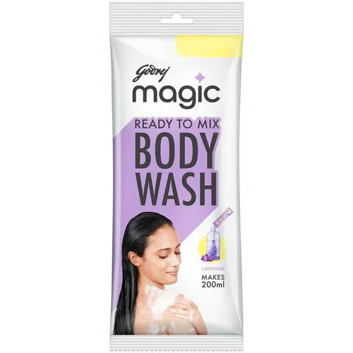 Godrej Magic Ready To Mix Body Wash Lavender - Refill Pack, Makes 200 ml, 37 g