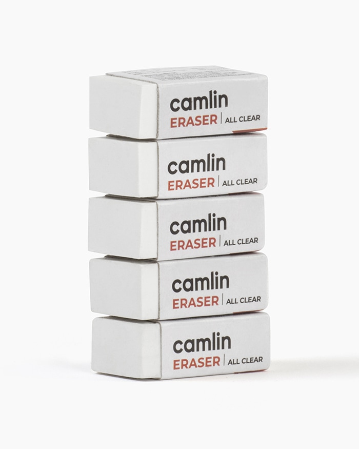 Camlin  All  Clear  Erasers  Pouch  of  5  erasers