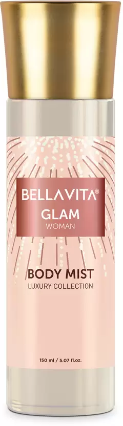 Bella vita organic GLAM Woman Body Mist with Floral, Jasmine & Citrus notes|Long Lasting Fragrance| Body Mist - For Women  (150 ml)