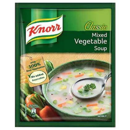 Knorr Classic Mixed Vegetable Soup - No Added Preservatives, 40 g