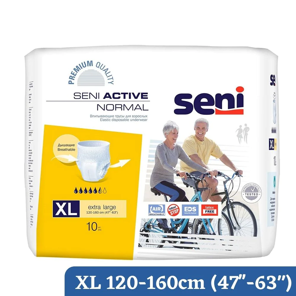 Seni Active Normal Pullups Adult Diaper, XL A10