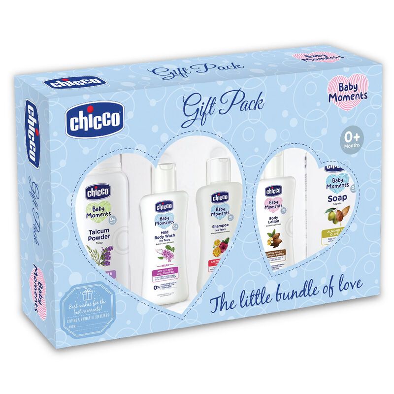 Chicco Baby Moments Gift Pack The Little Bundle of Love Set Blue