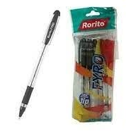 Rorito Ball Pen - Fyro, Black, 5 pcs
