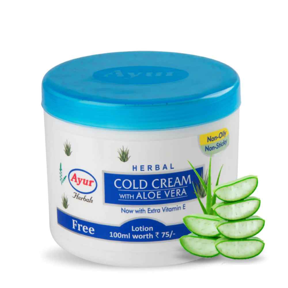 AYUR  Herbal Cold Cream With Aloe Vera (Free SPF15 50ml)