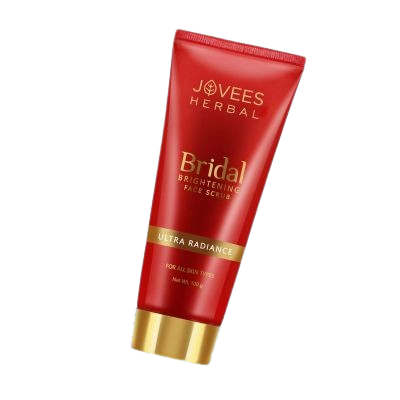 Jovees Herbal Bridal Brightening Face Scrub, 100 ml | Radiant Flawless and Vibrant Glowing Skin  100g