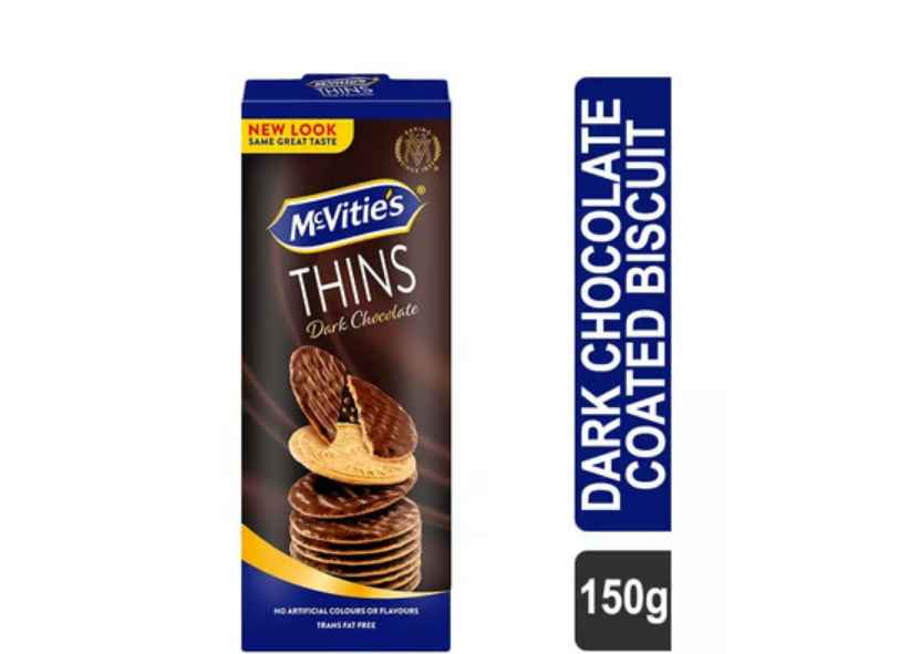 McVitie's Thins Dark Chocolate Coated Biscuit (72x150g) (Imp)