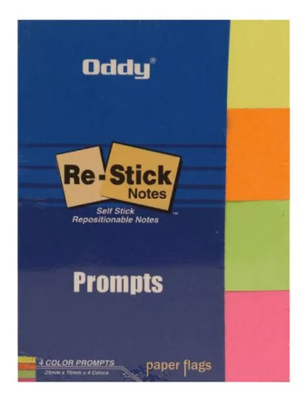 Oddy Prompt 3 x 8 cm, 100 sheets