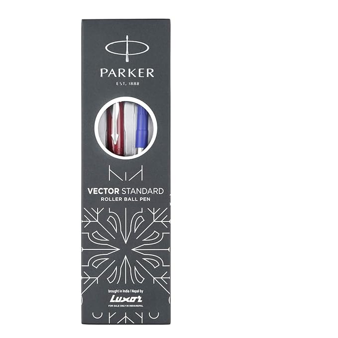 Parker Moments Vector Standard Chrome Trim Roller Ball Pen