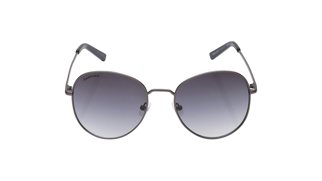 FASTRACK Grey Round Unisex Sunglasses (M255GY7V)