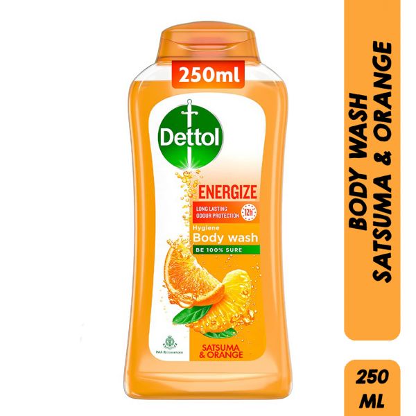Dettol Energize Body Wash, Satsuma & Orange  (250 ml)