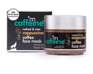 mCaffeine Naked & Raw Cappuccino Coffee Face Mask (100 gm)