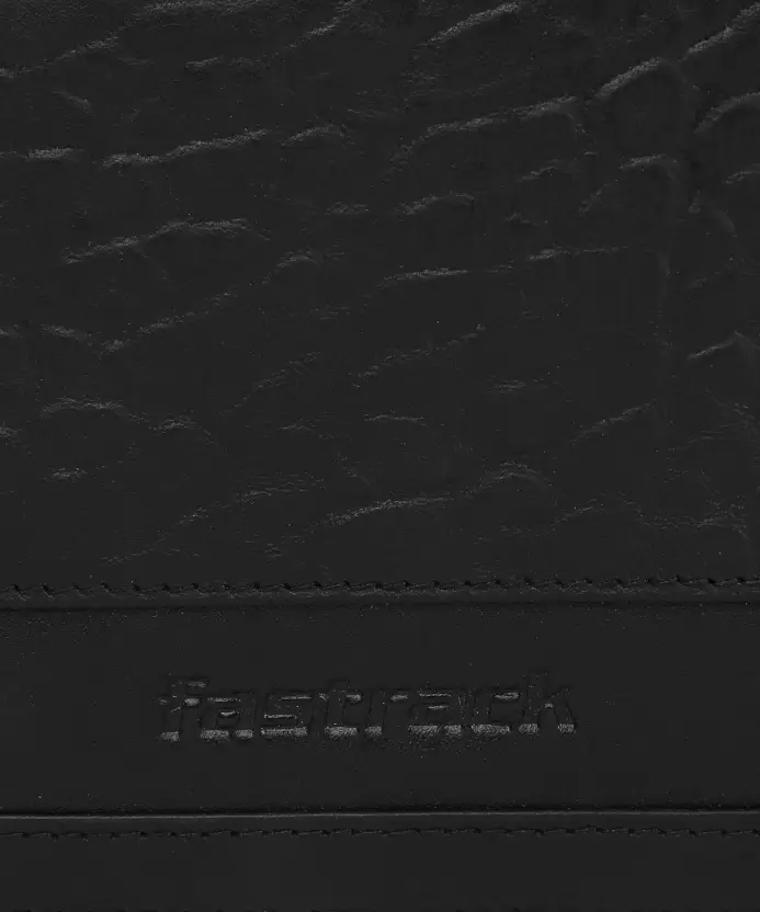 Fastrack  Men Black Genuine Leather Wallet - Mini  (5 Card Slots)