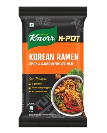 Knorr K-Pot Korean Ramen - Spicy Jjajangmyeon Veg Meal