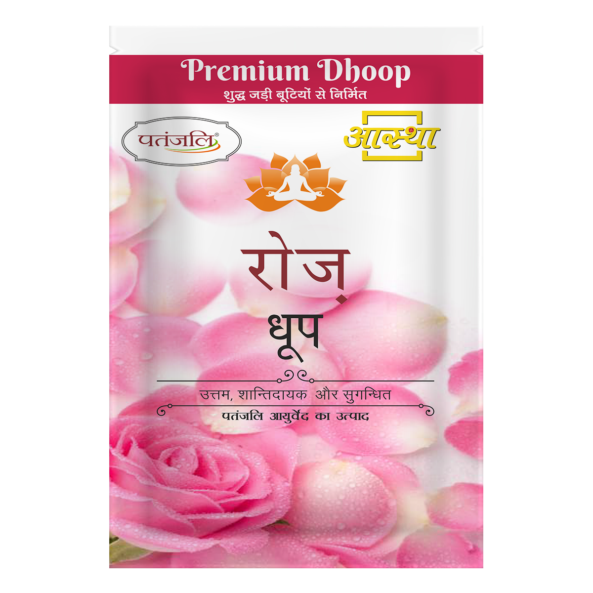 Patnjali Aastha Premium Rose Dhoop - 20 N