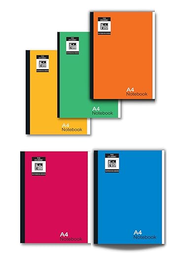 Neo Polo Ruled Note Books , A4 Size, 29.7x21 Cm, Pack of 20