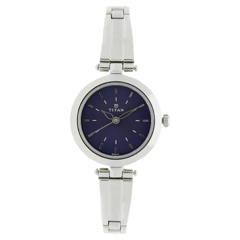 Titan Karishma Blue Dial Analog Stainless Steel Strap Watch for Women