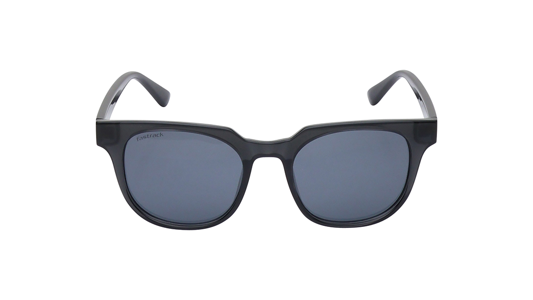 FASTRACK Black Round Unisex Sunglasses (P467BK11PV)