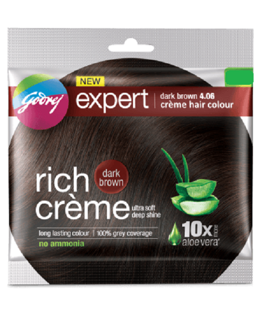 GODREJ EXPERT RICH CRÈME Hair Colour - No ammonia | long lasting color(dark brown)