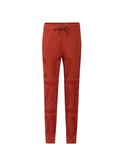 Boys Super Combed Cotton Rich Graphic Printed Trackpants with Side Pockets - Cinnabar