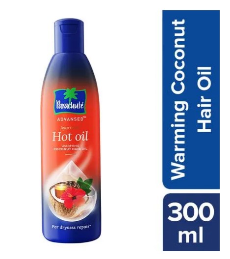Parachute Advansed Deep Conditioning Hot Oil - For Winter Dryness, Nourishes Dry Hair, Ayurvedic Warming Oils, 300 ml Bottle