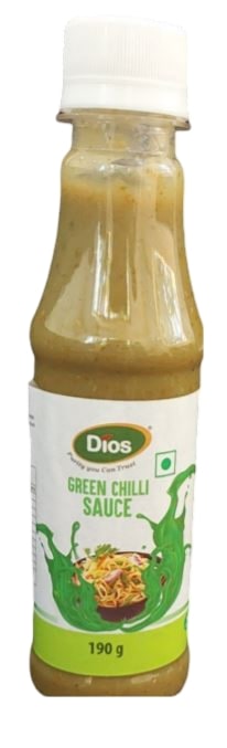 Dios green chilli sauce pet (190gm)