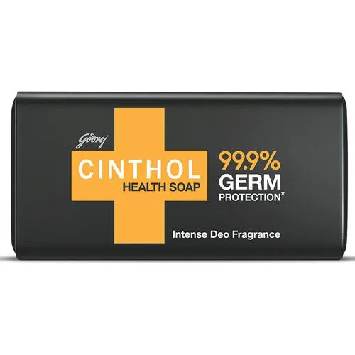 Godrej Cinthol Health Intense Deo Fragrance Bath Soap, 99.9% Germ Protection, 100 g Pouch