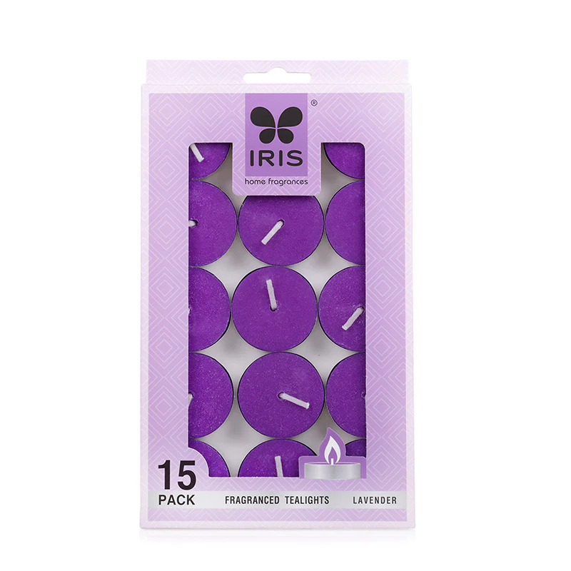 Cycle IRIS 15 Pack Fragranced Tealights - Lavender 9gm