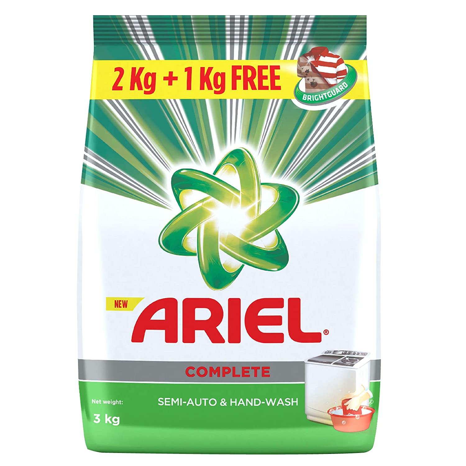 Ariel Complete Detergent Powder - 2 kg + 1 kg