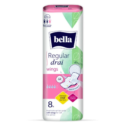 BELLA CLASSIC SANITARY NAPKINS REGULAR DRAI WINGS A8