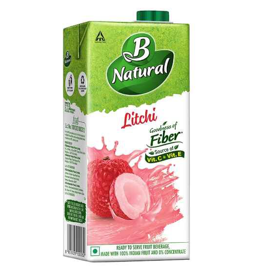 B Natural Litchi, 1 litre