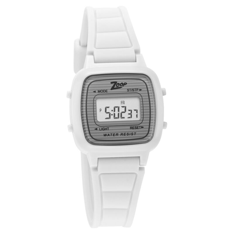 Zoop By Titan Digital White Dial Plastic Strap Watch for Kids