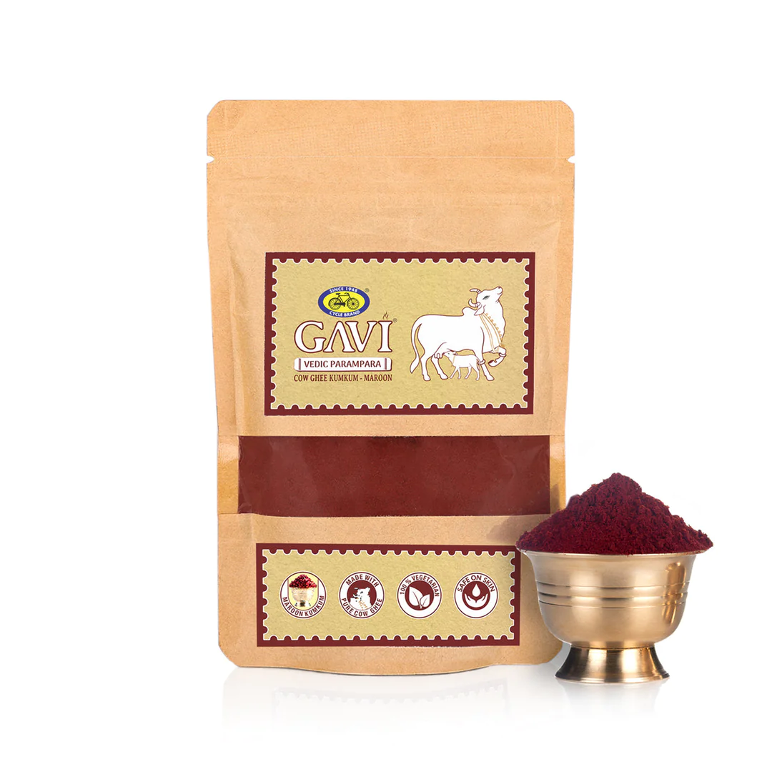 cycle Gavi Cow Ghee Kumkum - Maroon