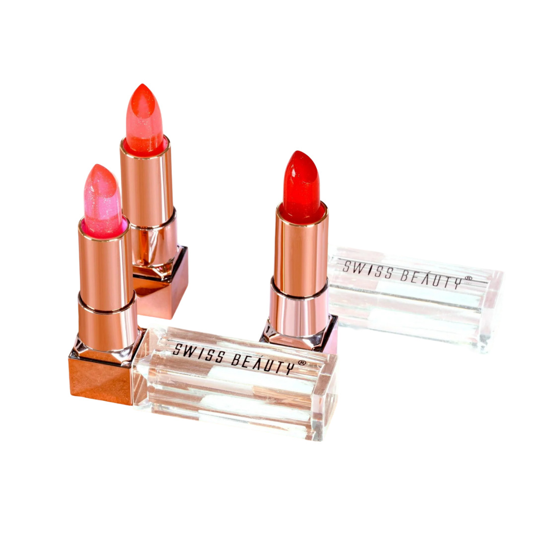 Swiss beauty glitter color change lipstick-set of 3