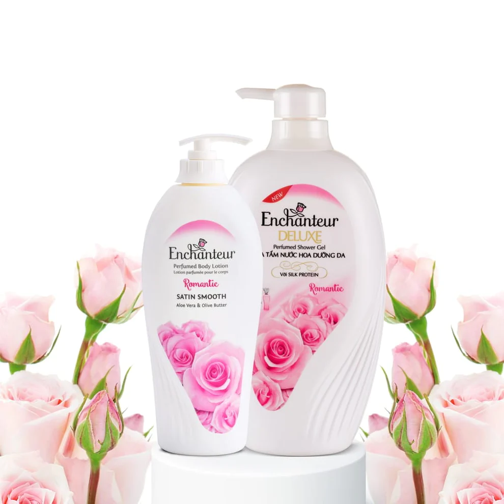 Enchanteur Romantic fragrant bath routine combo