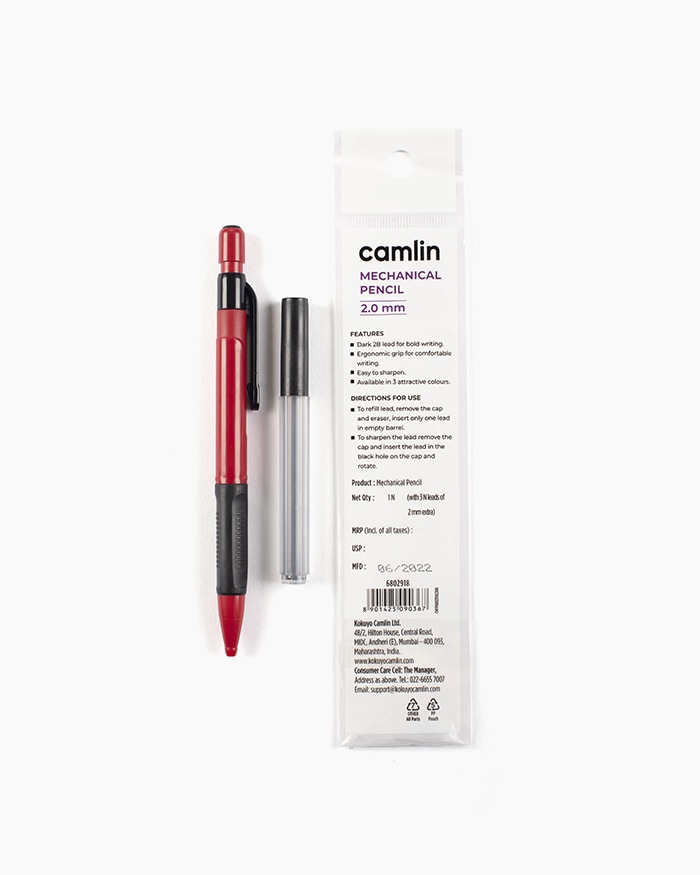 Camlin Mechanical Pencil Individual pencil in 2 mm with Leads