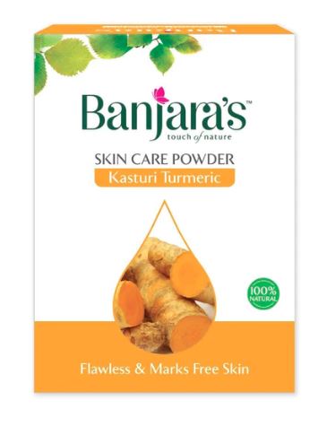 Banjara's Kasturi Turmeric Skin Care Powder - 100g (5*20g)