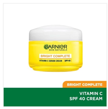 Garnier Bright Complete Vitamin C Serum Cream with SPF 40/PA +++
