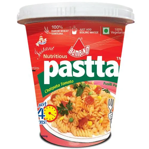 Bambino Passta - Instant Pasta, Chatpata Tomato, 64 g Cup
