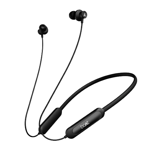 BoAt Rockerz Bliss - Black Wireless Bluetooth Neckband with Large Playback
