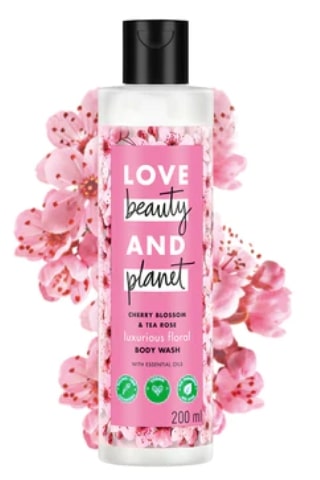 Love Beauty and Planet Cherry Blossom & Tea Rose Body Wash - 200ml