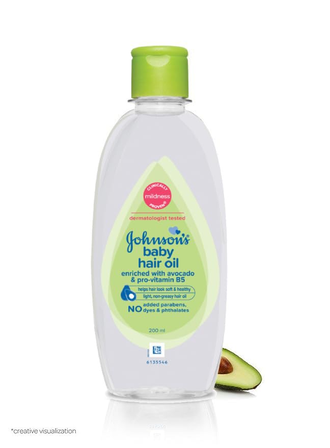 Johnson's Baby Hair Oil 200ml (Pack of 2)